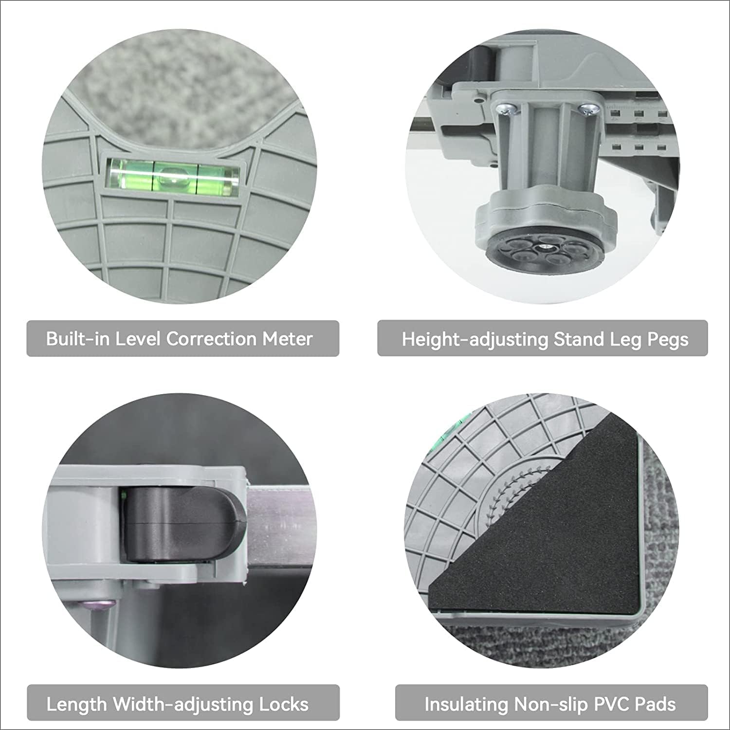 Arabest Mini Fridge Stand Mobile Base With 4 Locking Refrigerator Wheels And 8 Strong Feet For Washer Dryer Washing Machine Stand Pedestal, Refrigerator Stand, Adjustable Appliance Dolly Square 5 Arabest Mini Fridge Stand Mobile Base With 4 Locking Refrigerator Wheels And 8 Strong Feet For Washer Dryer Washing Machine Stand Pedestal, Refrigerator Stand, Adjustable Appliance Dolly Square - الصورة 5