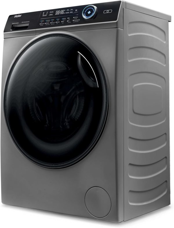 ⁦Haier Front Load Washer and Dryer with Wi-Fi, 14 Programs, 12/8 kg Capacity, Space Black⁩ - الصورة ⁦4⁩