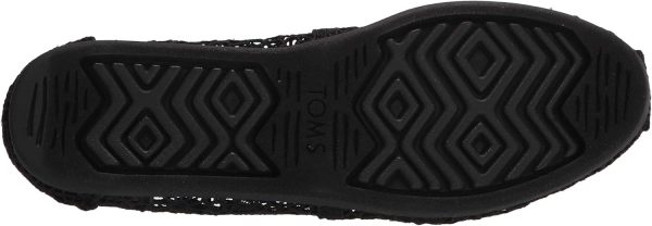 ⁦TOMS Womens 10016254 Blk Moroccan Crochet Wm Alpr Espblack⁩ - الصورة ⁦4⁩