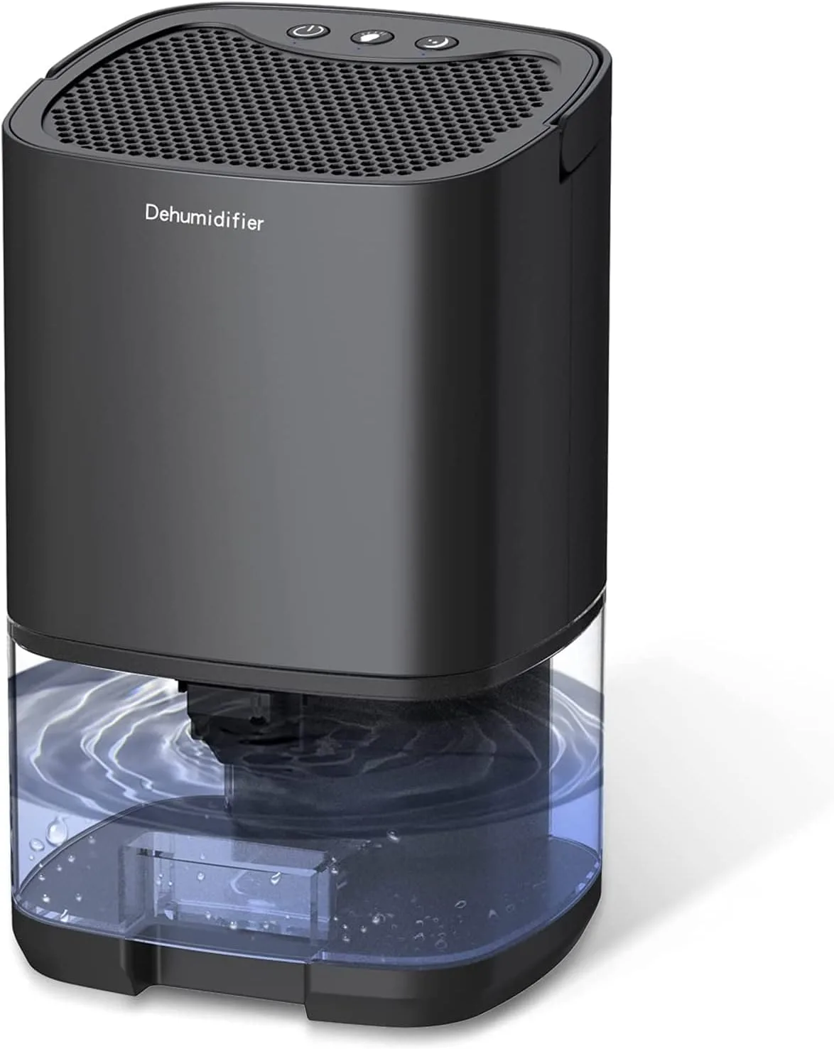 Arabest Home Dehumidifier 1000ML, Portable Mini Dehumidifier for 2500 cu ft (260 sq ft), Two Working Modes & 7 Color LED Lights, Silent Operation for Basement, Bedroom, Bathroom, Cabinet & RV, Black