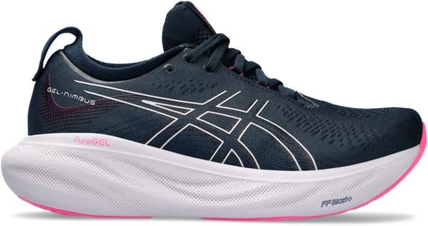 ASICS Women's Gel-Nimbus 25 Running Shoes, 6.5, Sky/Cream, Sky/Cream, 6.5
