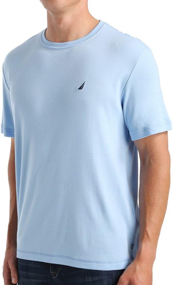 ⁦Nautica Men's Short Sleeve Crew Neck Soft Knit Sleep Tee⁩ - الصورة ⁦2⁩