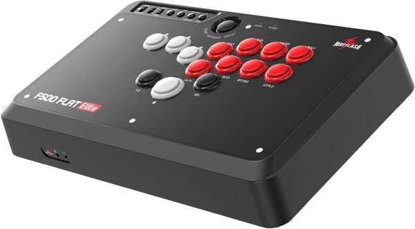 ⁦MAYFLASH F500 FLAT Elite Fight Stick All Button Arcade Leverless Controller with Sanwa OBSF buttons for PS4, PC, Xbox Series S/X, Switch, Steam Deck, macOS, Android, Raspberry Pi and more⁩ - الصورة ⁦9⁩