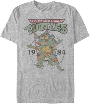 Nickelodeon Big & Tall Teenage Mutant Ninja Turtles Group Elite Men's Tops Short Sleeve Tee Shirt