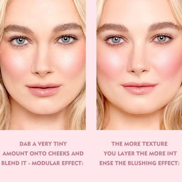 ⁦SWIUKPHE Moisturizing Color Changing Blush, Waterproof Blush Gel, Cheeks & Lips Gloss Glossy Shiny Finish Blush⁩ - الصورة ⁦6⁩