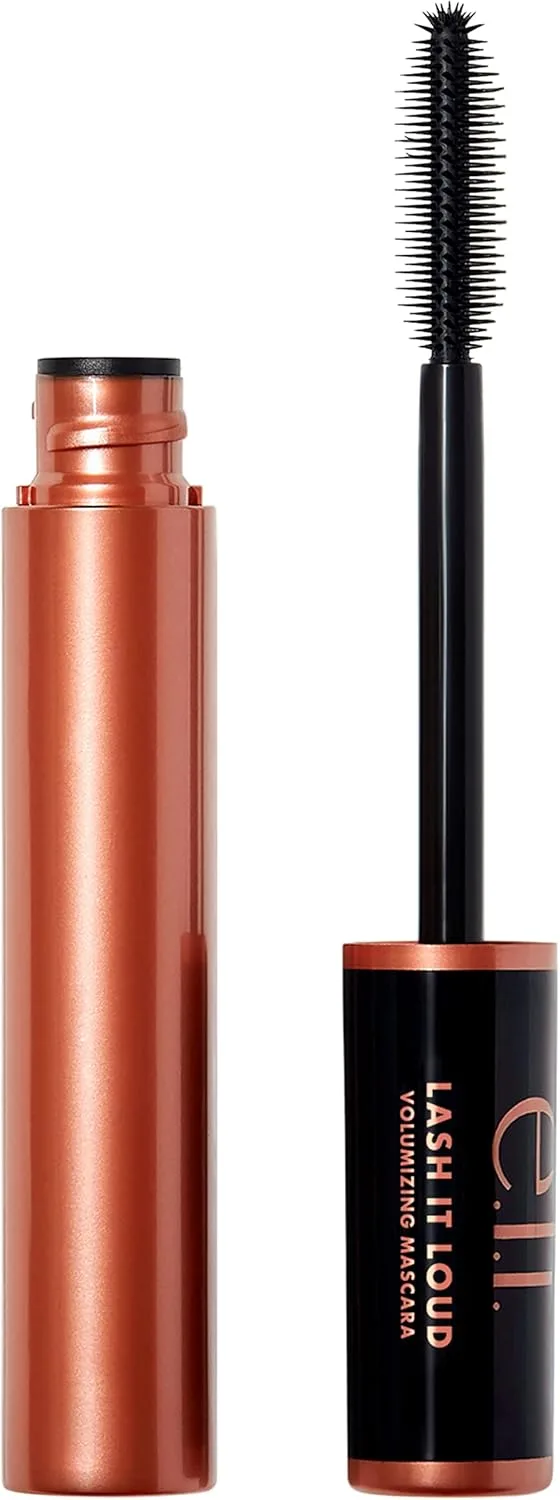e.l.f. Lash It Loud Mascara, Volumizing & Intensely Pigmented Formula For Fuller & Bolder Lashes, Adds Dimension, Vegan & Cruelty-Free, Black, 1.1 Oz