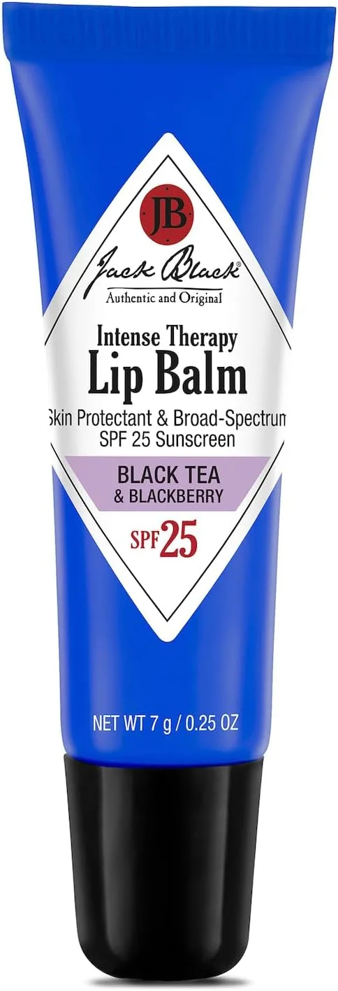 Jack Black Intense Therapy Lip Balm SPF 25 - Black Tea and Blackberry for Men 0.25 oz Lip Balm