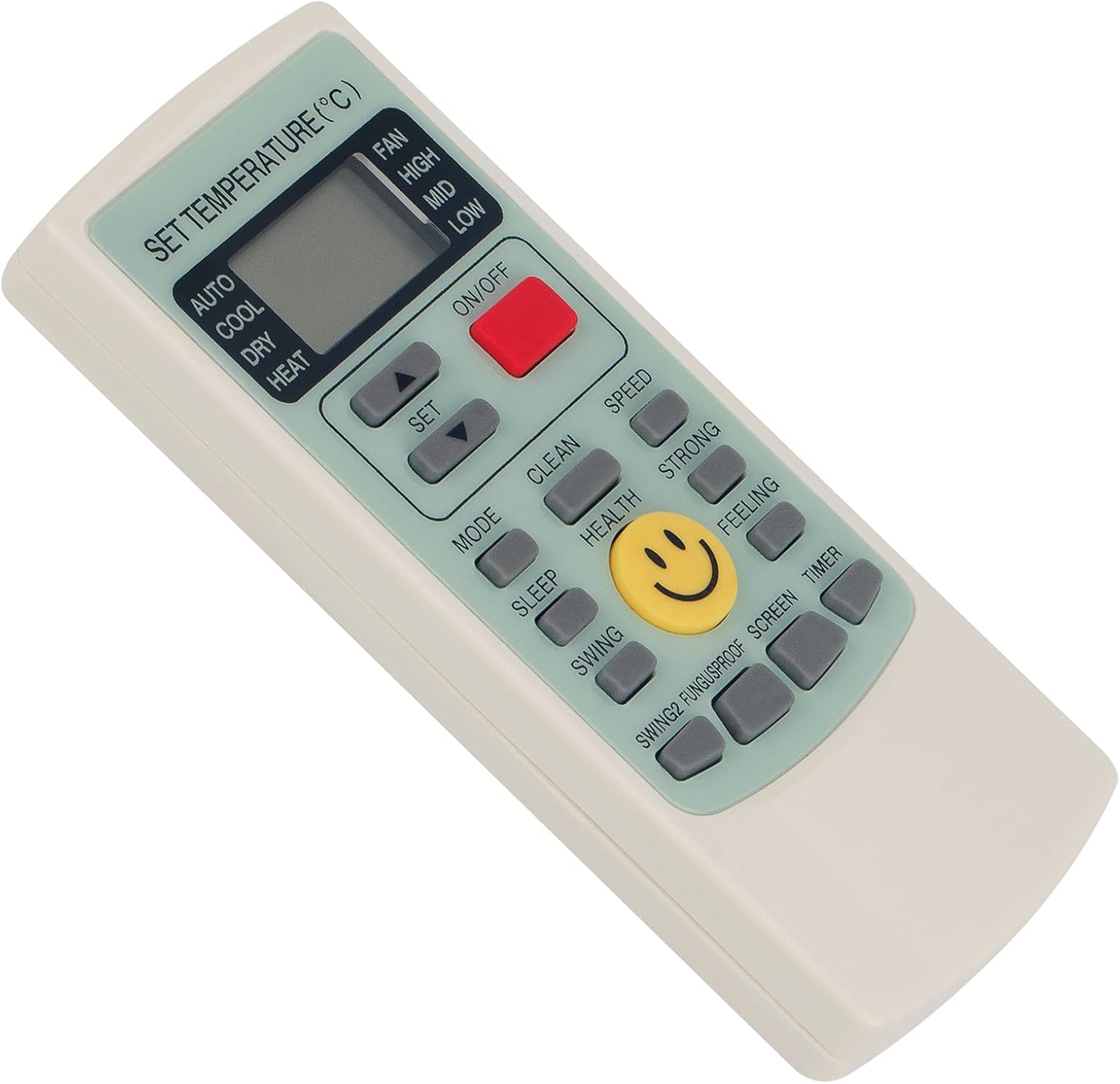 PERFASCIN YKR-H/209E Replacement Remote fit for AUX Air Conditioner Universal AC Remote Control AC A/C Remote Control 2 PERFASCIN YKR-H/209E Replacement Remote fit for AUX Air Conditioner Universal AC Remote Control AC A/C Remote Control - الصورة 2