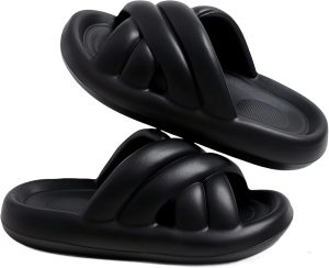 Bathroom Slippers Women's EVA Cloud Indoor Slippers Ultra-Light Non-slip Summer Couple -HXX
