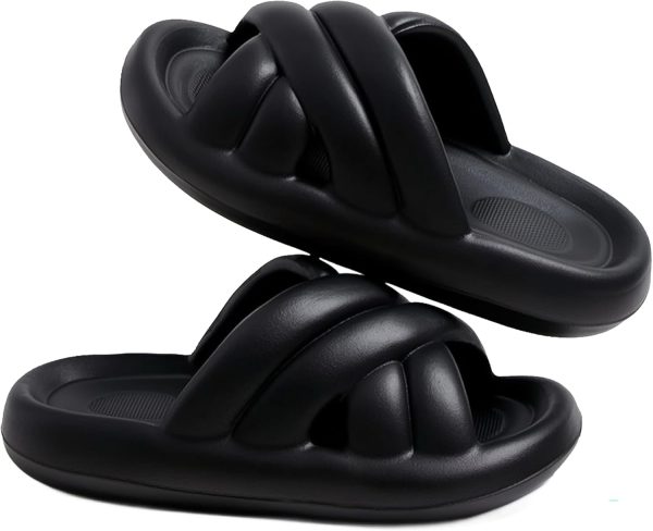 Bathroom Slippers Women's EVA Cloud Indoor Slippers Ultra-Light Non-slip Summer Couple -HXX