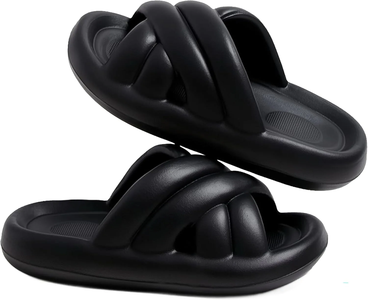 Bathroom Slippers Women's EVA Cloud Indoor Slippers Ultra-Light Non-slip Summer Couple -HXX