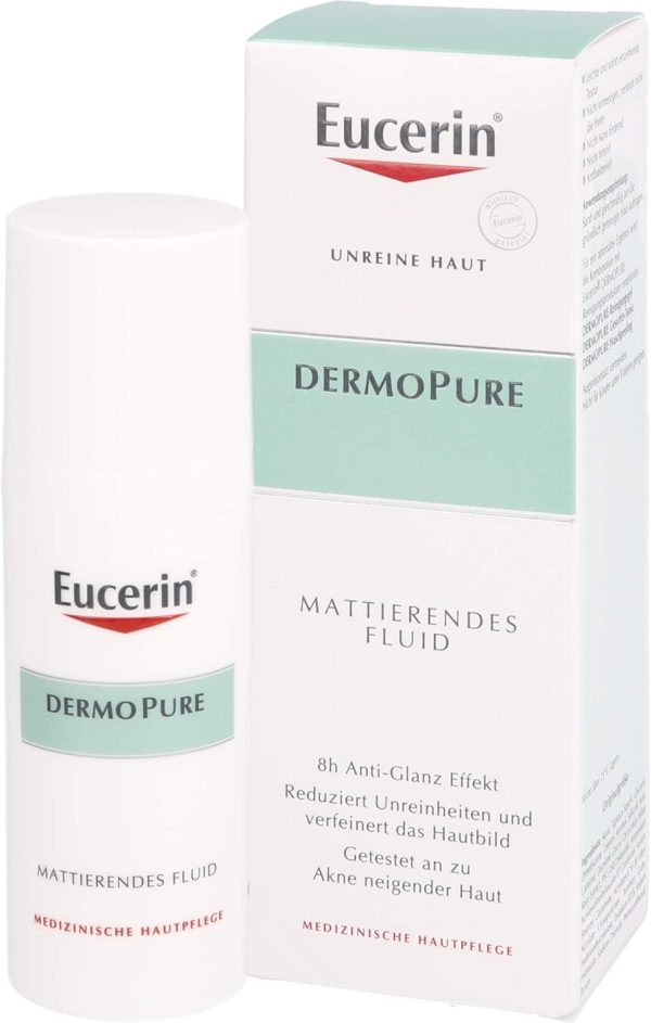 ⁦Eucerin Dermo Pure Matt Mattifying Fluid 50ml⁩ - الصورة ⁦2⁩