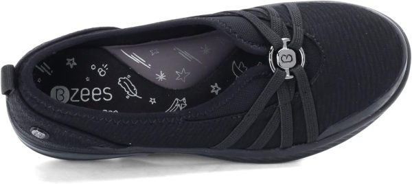 ⁦BZees Women's Niche Skimmers Ballet Flat Black 9 W, 39 EU Wide⁩ - الصورة ⁦7⁩