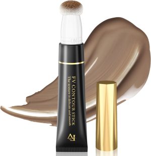 FV Cool Toned Contour Stick, Long Lasting Liquid Contour Wand, Lightweight, Blendable & Natural Cream Contour for Face, Vegan & Cruelty-free, 04 Grey