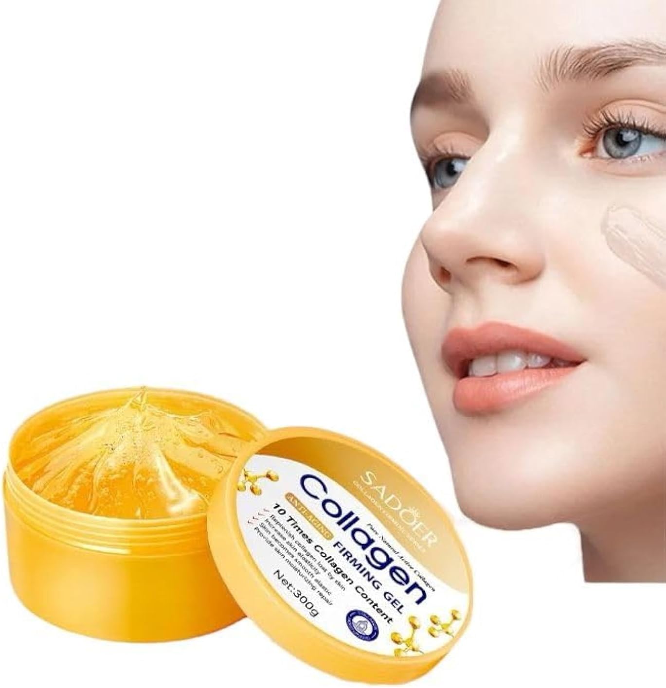 SADOER Collagen Face Gel Moisturizing Anti Aging Anti Wrinkle 300g 1 SADOER Collagen Face Gel Moisturizing Anti Aging Anti Wrinkle 300g