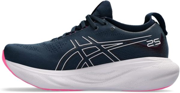 ⁦ASICS Women's Gel-Nimbus 25 Running Shoes, 6.5, Sky/Cream, Sky/Cream, 6.5⁩ - الصورة ⁦4⁩