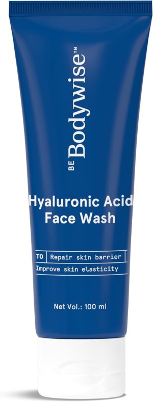 Bodywise Skin Hydrating Cleanser for Women | Hyaluronic Acid Face Wash for Dry & Sensitive Skin | SLS and Paraben Free | 100g