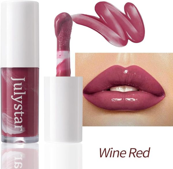 ⁦TERRIFI Hydrating & Plumping Lip Gloss with Big Brush Head, Tinted Butter Lip Gloss, Long-Lasting Shimmery Lip Oil for Fuller Lips, Highly Pigmented Moisturizing Lip Glaze (3 Colors, 3 Pcs)⁩ - الصورة ⁦5⁩