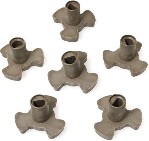6pcs，Microwave Turntable Coupler Plate Support Stand Drive Cog Tools 0.63 Inch Microwave Shaft Short Type