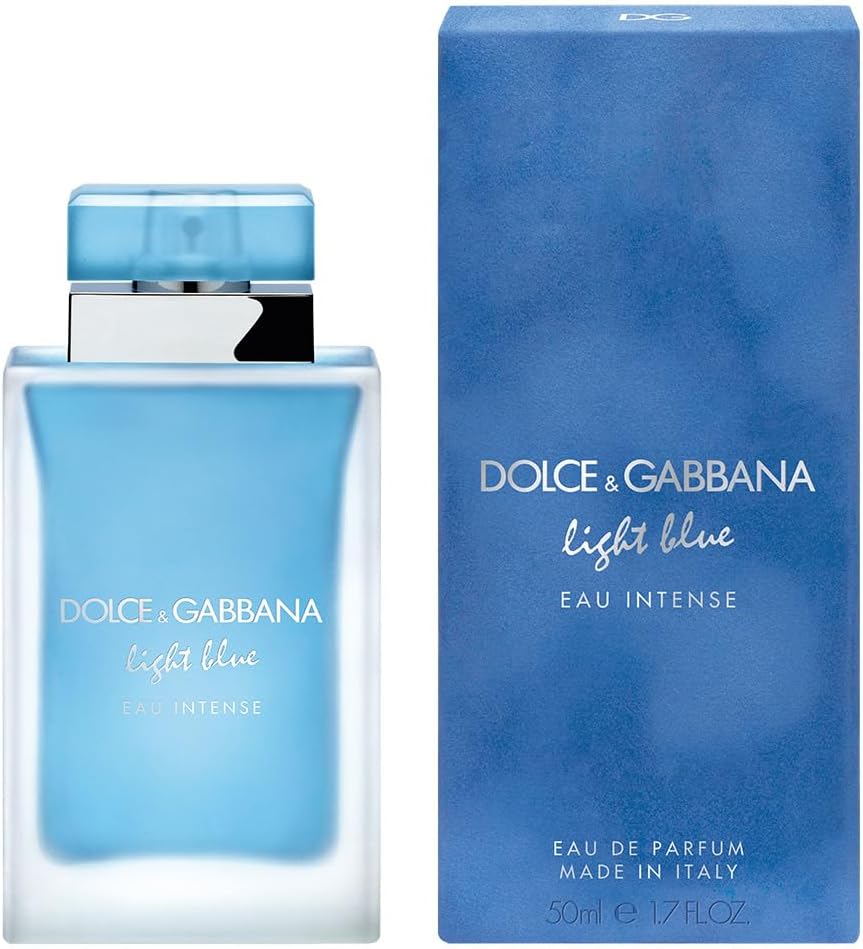 DOLCE & GABBANA, Light Blue Eau Intense Eau De Parfum for Women 50ml 2 DOLCE & GABBANA, Light Blue Eau Intense Eau De Parfum for Women 50ml - الصورة 2