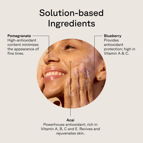 ⁦Acure Bestselling Duo Kit - Brightening Facial Scrub & Cleansing Gel - All Skin Types - Cleanse With Pomegranate, Blackberry & Acai - Scrub With Sea Kelp & French Green Clay⁩ - الصورة ⁦7⁩