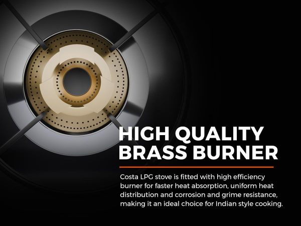 ⁦Surya Flame LPG Gas Stove 3 Burner Stainless steel Triplecook Cooktop With BIS Certified Doorstep Warranty 2 Years (Silver)⁩ - الصورة ⁦6⁩