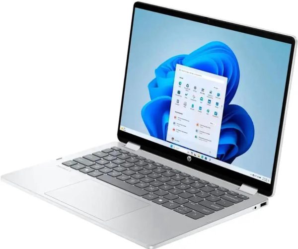 ⁦HP OmniBook 5 Flip 2-in-1 14" Full HD+ Touch-Screen Laptop | Intel Core 5 120U|Intel Graphics| Copilot | Webcam| Silver | 8GB RAM DDR5 | 512GB SSD |Windows 11 Home |Bundle with Stylus Pen⁩ - الصورة ⁦3⁩