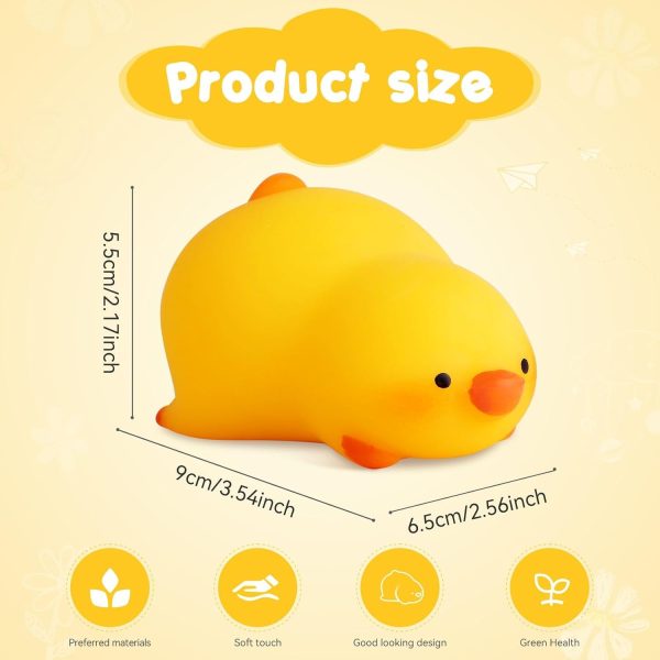 ⁦Duck Squishy Balls for Kids and Adults, Dough Ball, Squishy Toys, Squeeze Sensory Toys, Elastic Sensory Ball Party Favors⁩ - الصورة ⁦5⁩