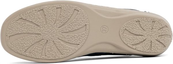 ⁦VJH confort Women’s Loafers, Slip-on Round Toe Light Weight Comfort Casual Walking Shoes⁩ - الصورة ⁦4⁩