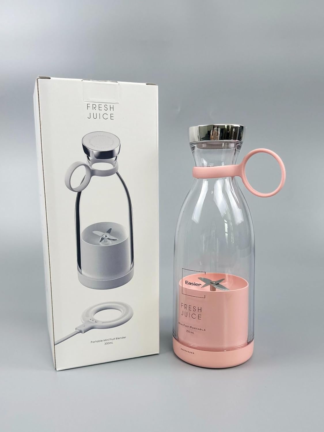 خلاط محمول بتصميم وجوده مميزه Easier Portable Glass Blender, 350mL, Mini Fast Portable Design with Handle 5 خلاط محمول بتصميم وجوده مميزه Easier Portable Glass Blender, 350mL, Mini Fast Portable Design with Handle - الصورة 5