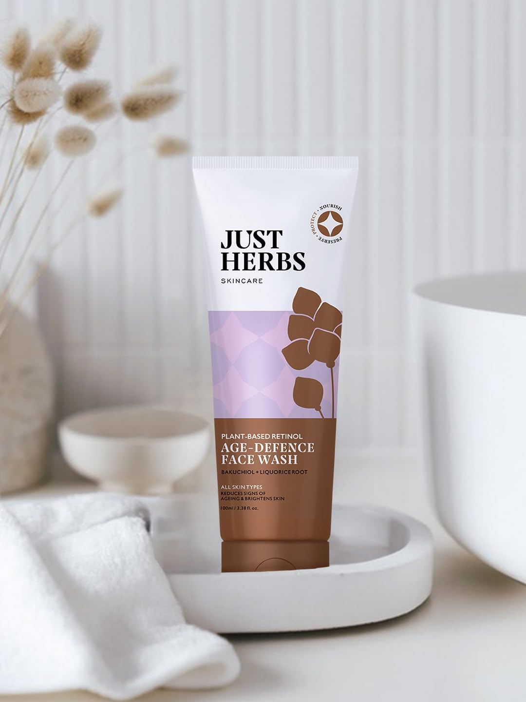 Just Herbs Plant-based Retinol Face Wash For Fine Lines,Wrinkles & Dark Spots All Skin Types Men & Women - 100ml 8 Just Herbs Plant-based Retinol Face Wash For Fine Lines,Wrinkles & Dark Spots All Skin Types Men & Women - 100ml - الصورة 8