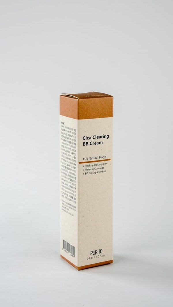 ⁦PURITO | Cica Clearing BB Cream, Natural Beige #23, 1 fl.oz/30ml, Vegan BB Cream, Foundation, Not Tested on Animals⁩ - الصورة ⁦9⁩
