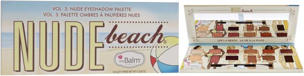 ⁦The Balm Nude Beach Eyeshadow Palette (Multicolor, 9.6g)⁩ - الصورة ⁦3⁩