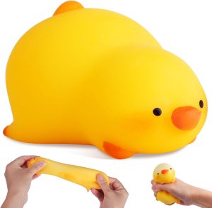 Duck Squishy Balls for Kids and Adults, Dough Ball, Squishy Toys, Squeeze Sensory Toys, Elastic Sensory Ball Party Favors