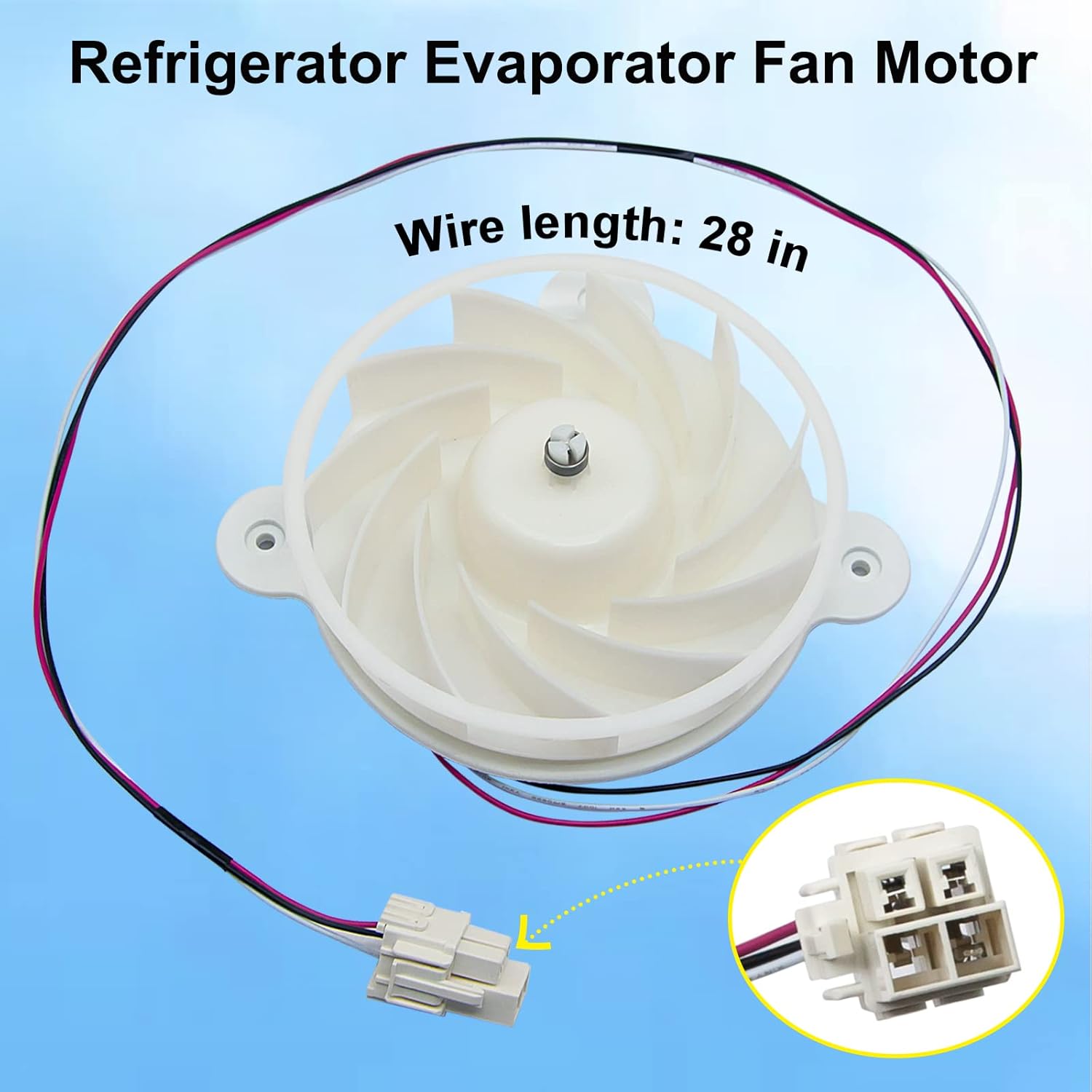 AUGSMIAR DA31-00287B Refrigerator Evaporator Fan Motor for Samsung Refrigerator, Replaces DA31-00334C DA31-00334A DA96-00968A AP6803162 3954921 AP5948644 PS9494284 EAP9494284 2 AUGSMIAR DA31-00287B Refrigerator Evaporator Fan Motor for Samsung Refrigerator, Replaces DA31-00334C DA31-00334A DA96-00968A AP6803162 3954921 AP5948644 PS9494284 EAP9494284 - الصورة 2