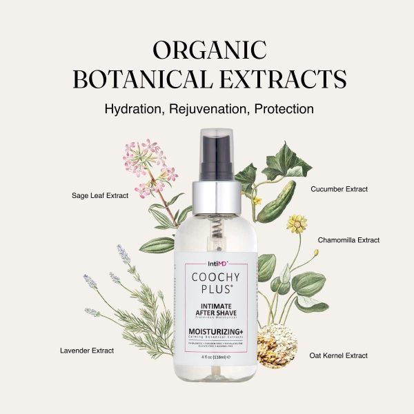 ⁦COOCHY Intimate After Shave Protection Moisturizer Plus By IntiMD: Delicate Soothing Mist For The Pubic Area & Armpits Antioxidant Formula For Razor Burns, Itchiness & Ingrown Hairs⁩ - الصورة ⁦5⁩