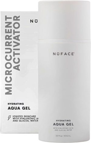 NuFACE Aqua Gel Activator - Conductive Gel & Activator - with IonPlex & Hyaluronic Acid - Optimises Microcurrent Treatments with the NuFACE Microcurrent Device (98 ml)