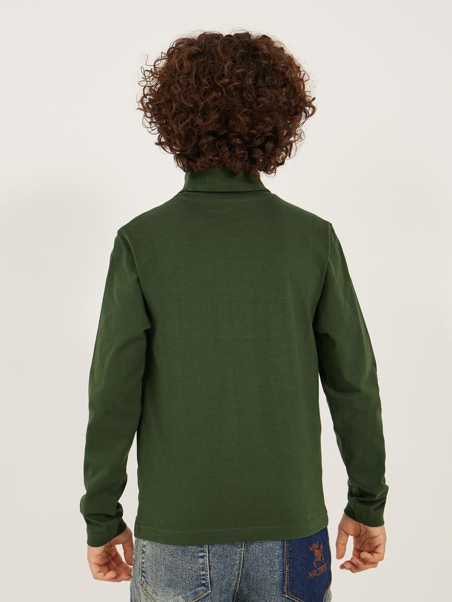 تيشيرت سادة برقبة عالية مع تفاصيل رقعة للاولاد من ستايلي 5 تيشيرت سادة برقبة عالية مع تفاصيل رقعة للاولاد من ستايلي - الصورة 5