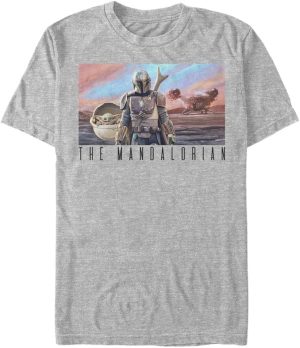 Star Wars mens Family Postcard T-Shirt