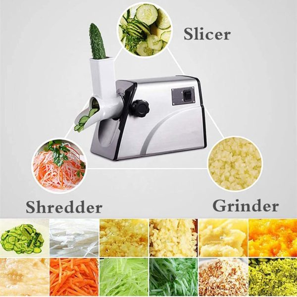 ⁦Generic Professional Rotary Cheese Shredder Machine, 300W Commercial Grater, 180r/min Multifunction Rotary Cheese Grater for Fruits, Vegetables, Nuts, Chocolate⁩ - الصورة ⁦3⁩