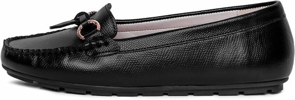 ⁦Mode By Redtape Red Tape Women Black Loafers⁩ - الصورة ⁦3⁩