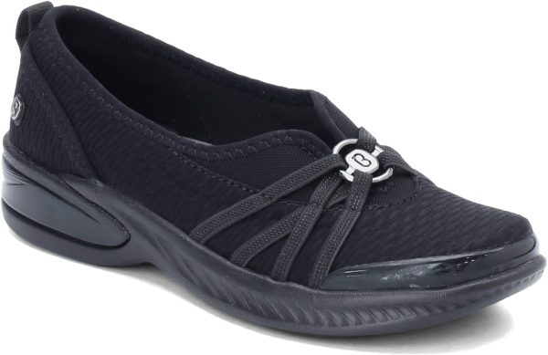 ⁦BZees Women's Niche Skimmers Ballet Flat Black 9 W, 39 EU Wide⁩ - الصورة ⁦2⁩