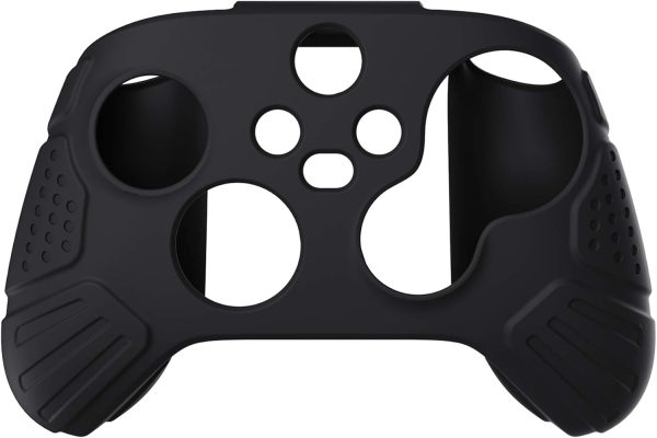 ⁦eXtremeRate PlayVital Guardian Edition Black Ergonomic Soft Anti-Slip Controller Silicone Case Cover for Xbox Series X/S, Rubber Protector Skins with Joystick Caps for Xbox Core Wireless Controller⁩ - الصورة ⁦8⁩