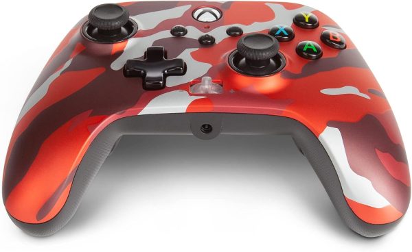 ⁦PowerA Xbox Series X Enhanced Wired Controller (Metallic Red Camo)⁩ - الصورة ⁦8⁩