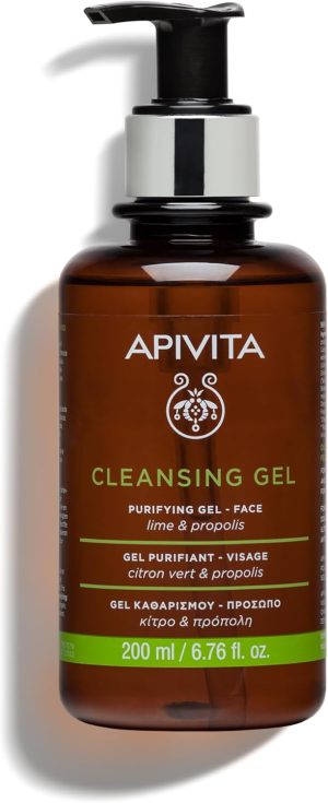 Apivita Purifying Cleansing Gel with Propolis and Lime 6.76 fl. oz