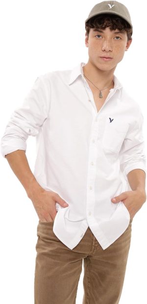 American Eagle Men Everyday Oxford Button-Up Shirt