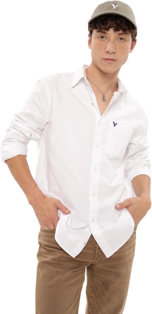 American Eagle Men Everyday Oxford Button-Up Shirt