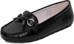 Mode By Redtape Red Tape Women Black Loafers
