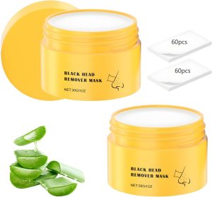 YOUSHEME 2pcs Pore Strips,Deep Cleansing Pore Strips,Nose Plants Blackhead Remover with 100 PCS Strips, Blackhead Remover Peel off Mask from Face & Nose