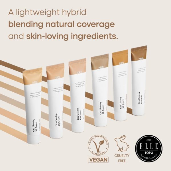 ⁦PURITO | Cica Clearing BB Cream, Natural Beige #23, 1 fl.oz/30ml, Vegan BB Cream, Foundation, Not Tested on Animals⁩ - الصورة ⁦3⁩